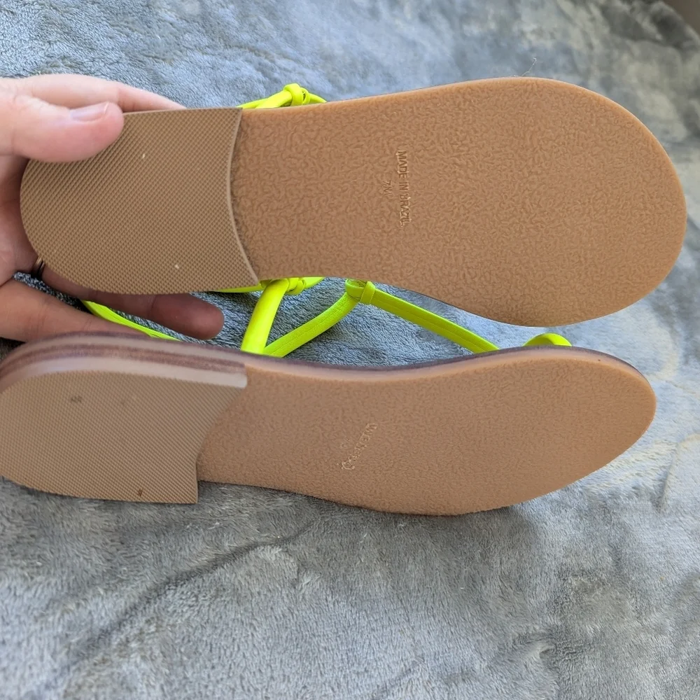 Jack Rogers Bea Neon Yellow‎ Strappy Sandals